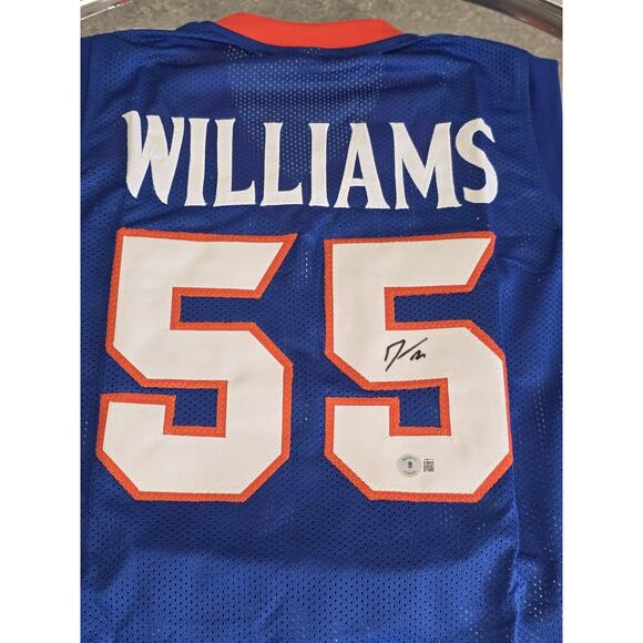 Jason Williams Autographed/Signed Jersey Beckett Blue Custom Jersey